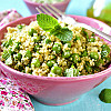 سلطة الكينوا بالبازيلا و النعنع