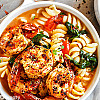 شوربة المكرونة والجمبري
