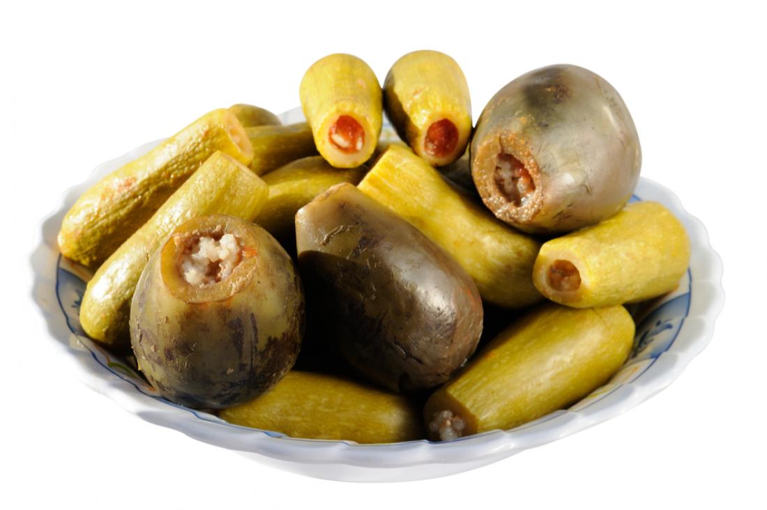 محشي كوسا وباذنجان