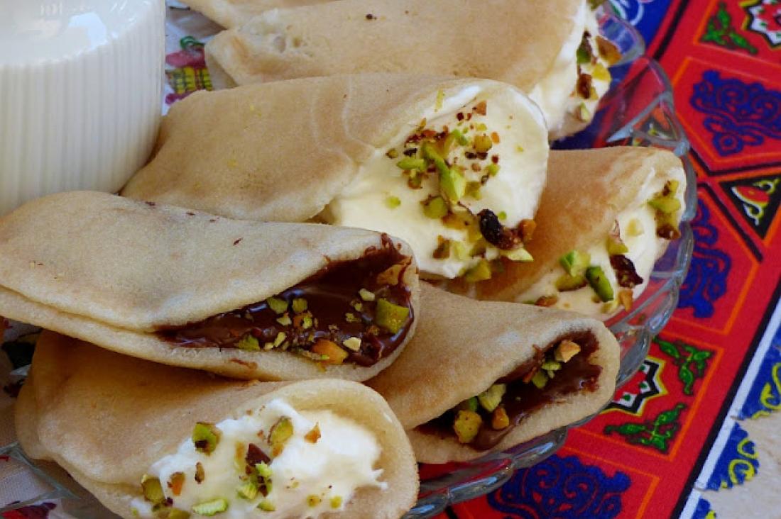 طريقة عمل قطايف بالنوتيلا
