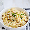 مكرونة بالجبن والثوم في 5 دقائق