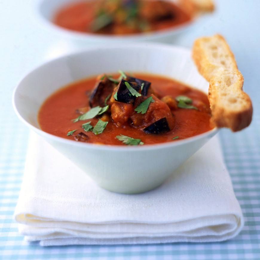 طريقة عمل شوربة الباذنجان