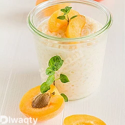 طريقة عمل أرز باللبن مع صوص المشمش