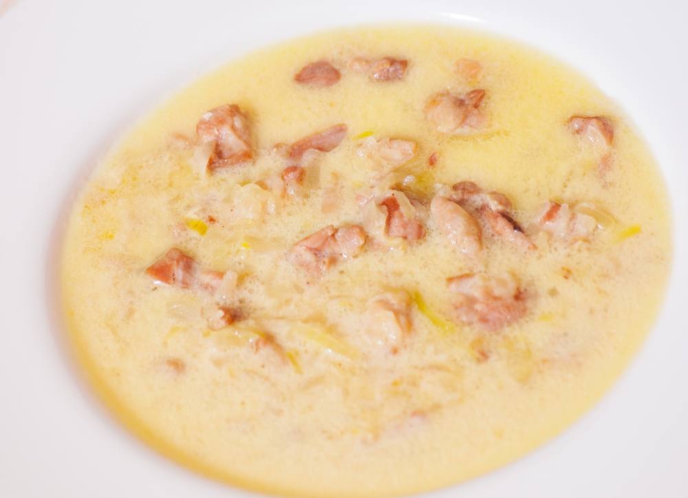 شوربة كريمة الدجاج