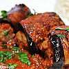 كباب اللحم بالباذنجان اللبناني