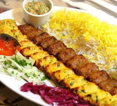 طريقة عمل كباب مع الأرز بالزعفران