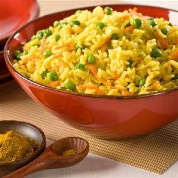 طريقة عمل الأرز بالكاري والخضروات