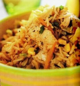 طريقة عمل الأرز التايلندي مع الجمبري