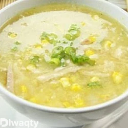 طريقة عمل شوربة الدجاج والذرة