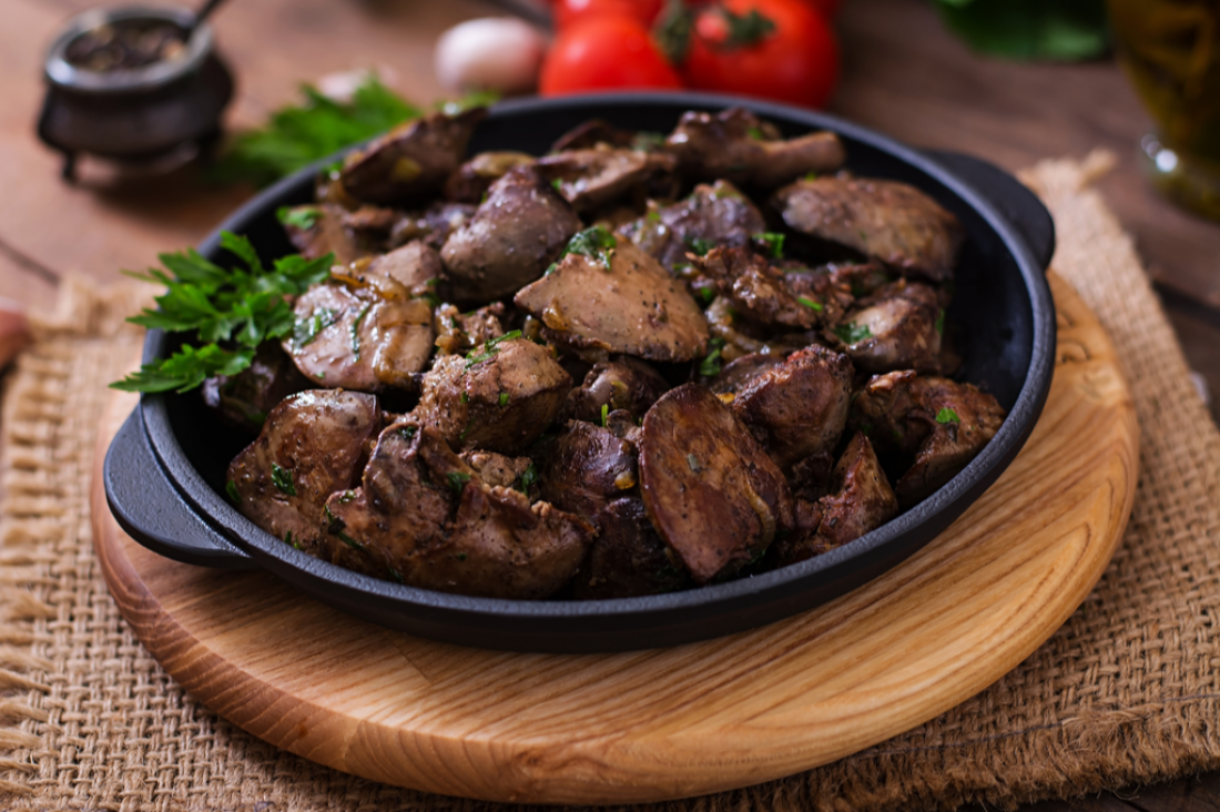 طريقة عمل كبدة الدجاج