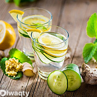 عصير الليمون بالزنجبيل الفوار