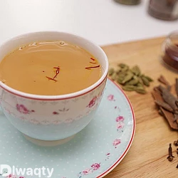 شاي كرك بالزعفران