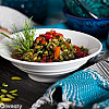 سلطة اللوبيا المجففة مع الخضار