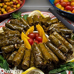 ورق عنب بالزيت بدون لحم