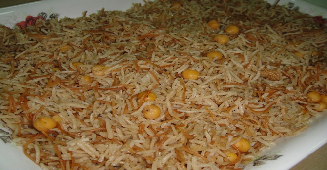 بيلاف الأرز بالحمص
