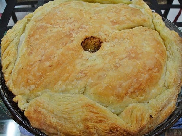 فطيرة الدجاج والفطر