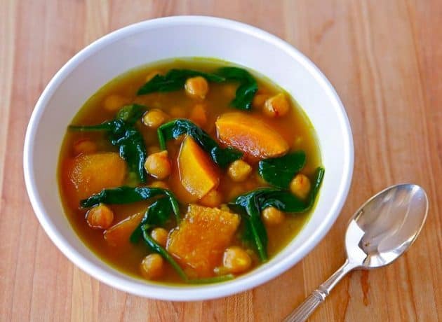 شوربة القرع بالحمص