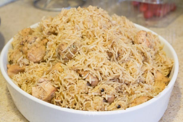 بيلاف الدجاج مع الأرز