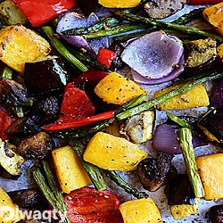 طريقة عمل خضروات مشوية