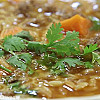 طريقة عمل  شوربة لسان عصفور باللحم