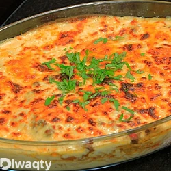 طريقة عمل طاجن إسباجيتي باللحمة