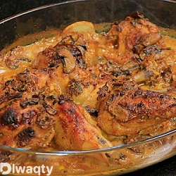 طريقة عمل دجاج بصوص الكريمة