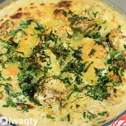 طريقة عمل قرنبيط بالكريمة