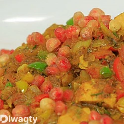 طريقة عمل دجاج بالكاري والرمان