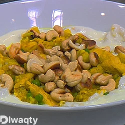 طريقة عمل قرنبيط بالدجاج