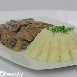 طريقة عمل ستيك بصوص المشروم