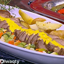 طريقة عمل روستو بالمستردة و العسل