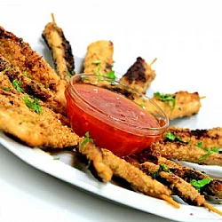 طريقة عمل صدور دجاج مشوى بالسمسم