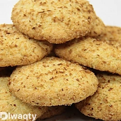 طريقة عمل كوكيز جوز الهند والسميد