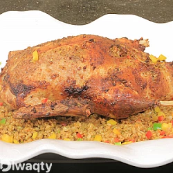 طريقة عمل بط محشي فريك