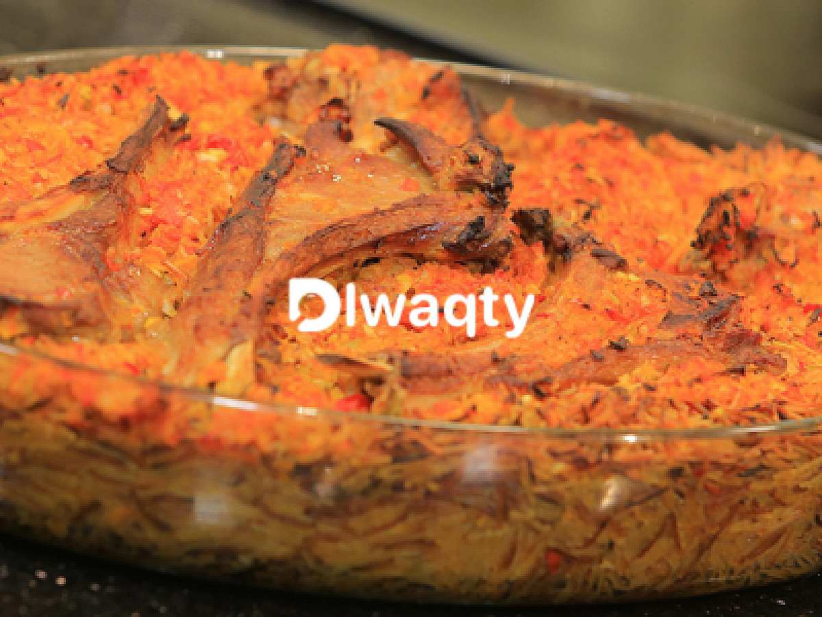 طريقة عمل طاجن ريش بالشعرية