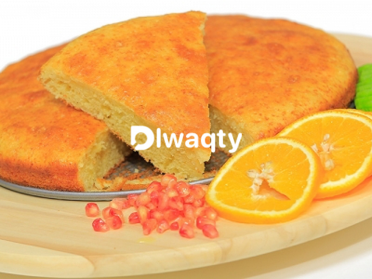 طريقة عمل كيكة الزبادي بشربات العسل