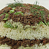 طريقة عمل أرز بالباذنجان واللحم المفروم