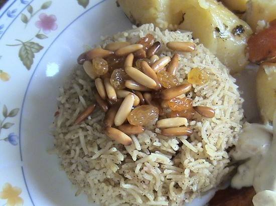 أرز بالقرفة