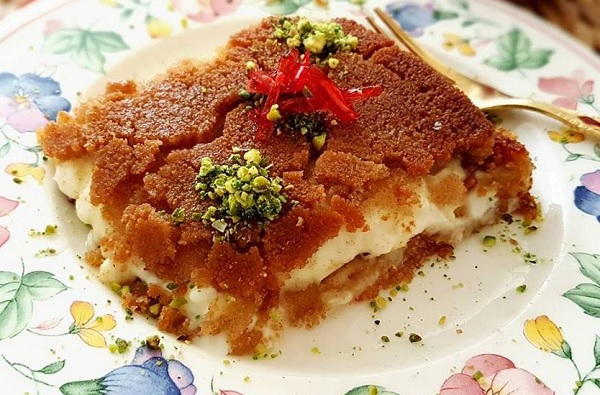 طريقة عمل الكنافة بالسميد والجبنة
