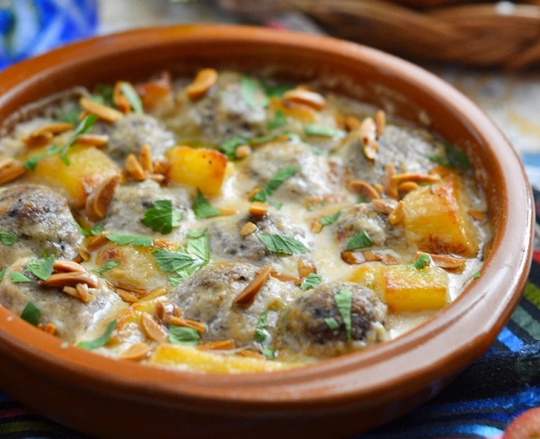 طريقة عمل صينية الكفتة بالطحينة الفلسطينية