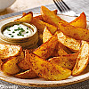 طريقة عمل  بطاطا ودجز بالفرن مقرمشة