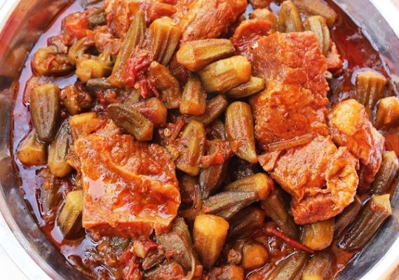 طريقة عمل البامية المصرية باللحمة