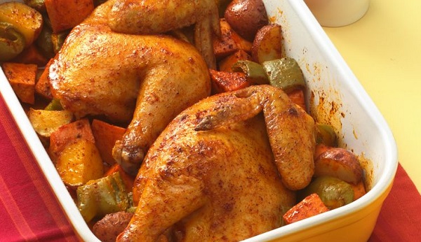 طريقة عمل تورلي الخضار بالفراخ