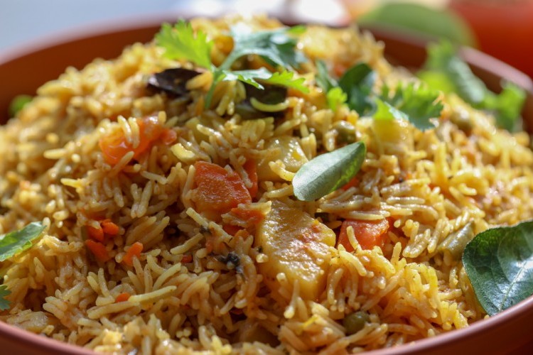 برياني سمك السلمون