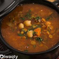 شوربة الحريرة بدون لحم