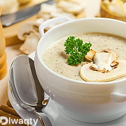 شوربة الكريمة بالفطر