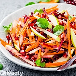 طريقة عمل سلطة الجزر المسلوق بالبقدونس