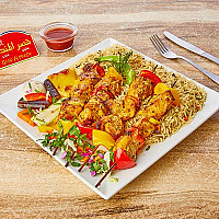 نصف فراخ شيش مع ارز بريانى 