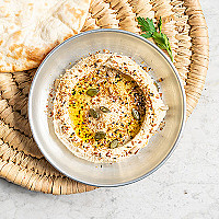 حمص بالطحينه