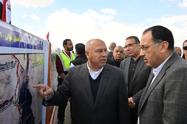 متابعة لطريق السويس السخنة وأعمال التطوير الجارية عليه